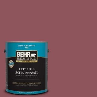 BEHR Premium Plus 1 gal. #PMD 33 Fragrant Cherry Satin Enamel Exterior Paint 934001