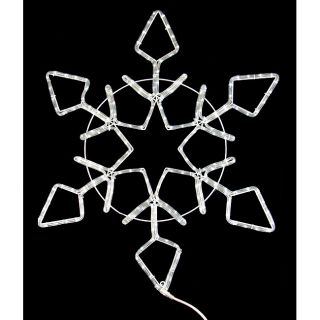 Vickerman Lighted Rope Light Snowflake Commercial Christmas Decoration