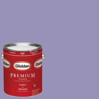 Glidden Premium 1 gal. #HDGV46 Lavender Flowers Flat Latex Interior Paint with Primer HDGV46P 01F