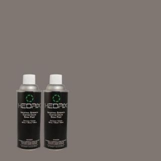Hedrix 11 oz. Match of 750F 5 Silver Hill Flat Custom Spray Paint (2 Pack) F02 750F 5