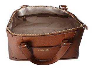 calvin klein pierce saffiano leather satchel luggage