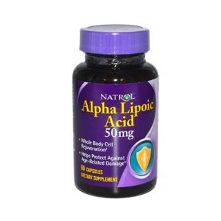 Natrol Alpha Lipoic Acid   50 Mg   60 Capsules