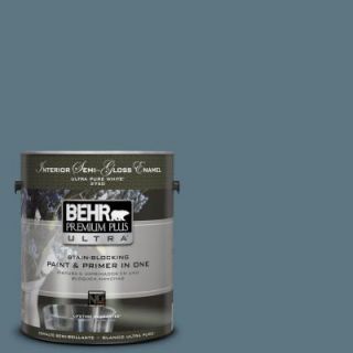 BEHR Premium Plus Ultra 1 gal. #530F 6 Heron Semi Gloss Enamel Interior Paint 375301