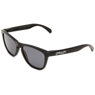 Oakley Frogskins Sunglasses Polished (Black Frame/Grey Lens