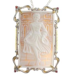 Michael Valitutti Carved Cameo Necklace