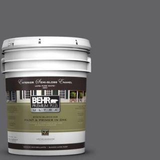 BEHR Premium Plus Ultra 5 gal. #N530 6 Digital Semi Gloss Enamel Exterior Paint 585305