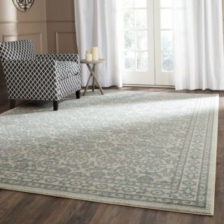 August Grove Ruthie Hand Loomed Ivory/Grey Area Rug