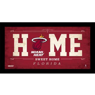 Miami Heat 10x20 Home Sweet Home Sign   Fitness & Sports   Fan Shop
