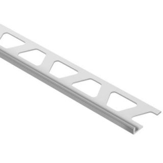 Schluter Jolly Grey Color Coated Aluminum 1/8 in. x 8 ft. 2 1/2 in. Metal Tile Edging Trim A30G