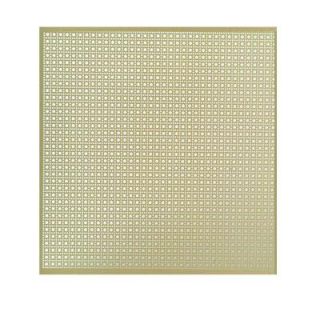 MD Building Products 36 in. x 36 in. Lincane Aluminum Sheet in Brass 57265