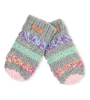 BARTS BV   Cable knit mittens with string
