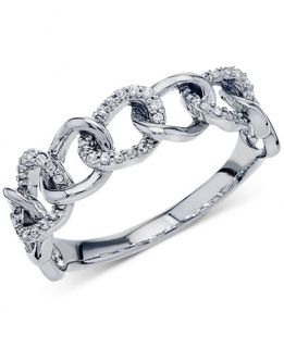 Diamond Link Band (1/8 ct. t.w.) in 14k Gold or White Gold   Rings