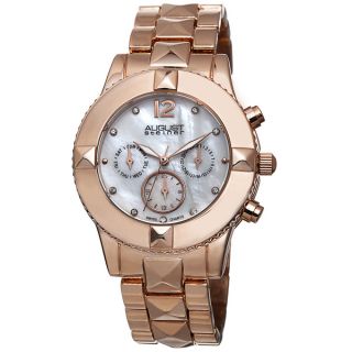 August Steiner Womens Swiss Quartz Crystal Multifunction Bracelet