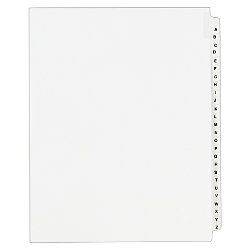 Avery 30percent Recycled Avery Style Standard Collated Legal Index Exhibit Dividers Side Tab A Z 8 12 x 11