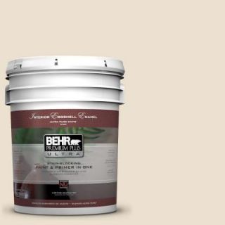 BEHR Premium Plus Ultra 5 gal. #760C 2 Country Beige Eggshell Enamel Interior Paint 275005