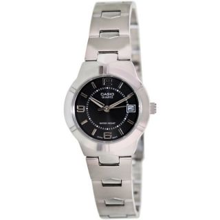 Casio Womens Core LTP1241D 1A Silvertone Stainless Steel Quartz Watch
