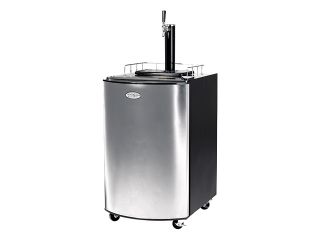 Nostalgia Electrics KRS 2150 Kegorator Stainless Steel Beer Keg Fridge Silver