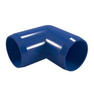 Formufit 1 1/4 in. Furniture Grade PVC 90 Degree Elbow in Blue (4 Pack) F11490E BL 4