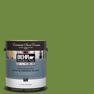 BEHR Premium Plus Ultra 1 gal. #S H 420 Shamrock Satin Enamel Exterior Paint 985301