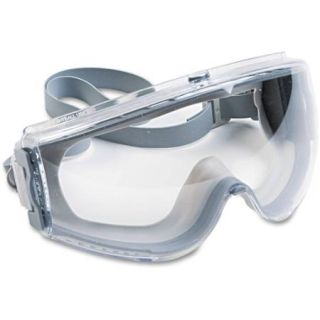 Uvex Stealth Antifog, Antiscratch, Antistatic Goggles, Clear Lens, Gray Frame