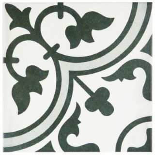 Merola Tile Arte Grey 9 1/2 in. x 9 1/2 in. Porcelain Floor and Wall Tile (10.76 sq. ft. / case) FCD10ARG