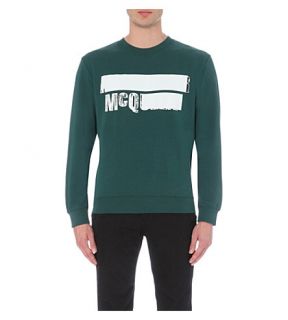 MCQ ALEXANDER MCQUEEN   Blank cotton jersey sweatshirt
