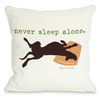 Never Sleep Alone Throw Pillow   15736438   Shopping