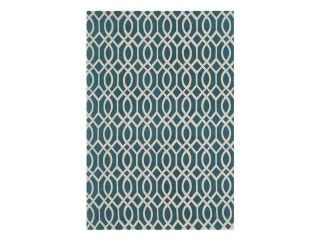 Rug in Ivory and Teal