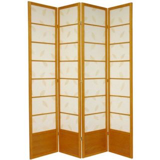 83.5 x 57 Botanic Shoji 4 Panel Room Divider by Oriental Furniture