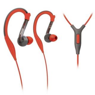 Philips ActionFit Sports Earhook Headset with Mic   Orange/Gray SHQ3205/28