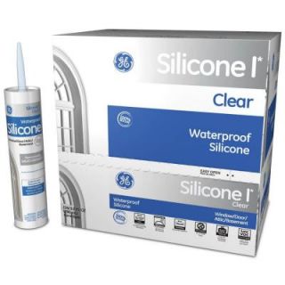 GE Silicone II 10.1 oz. Clear Window and Door Caulk (24 Count) GE5000 24C