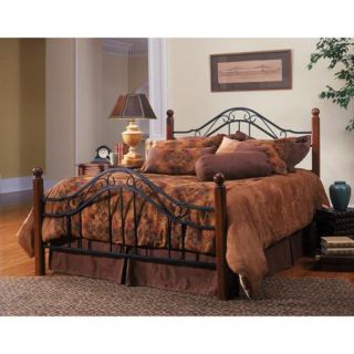 Madison King Bed, Walnut and Black