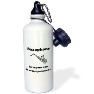 3dRose Saxophone everyone else is just accompaniment, Sports Water Bottle, 21oz