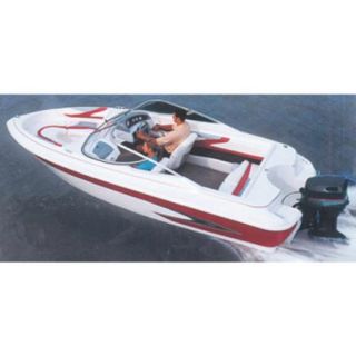 Carver Styled to Fit Cover for V Hull Runabouts with Outboards, Haze Gray