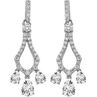 Her Special Day Jewelry CZ Sterling Silver Earrings