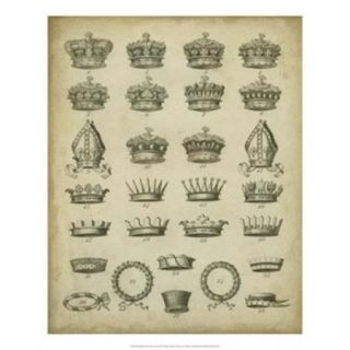 Heraldic Crowns & Coronets IV Poster Print by David Milton (18 x 22)