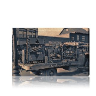 The Art Cabinet Beer Truck Photographic Print on Canvas by Oliver