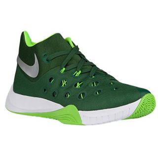 Nike Zoom Hyperquickness 2015   Mens   Basketball   Shoes   Gorge Green/Electric Green/Metallic Silver