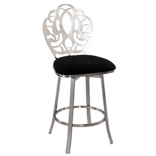 Laser Cut Back Memory Swivel Bar Stool