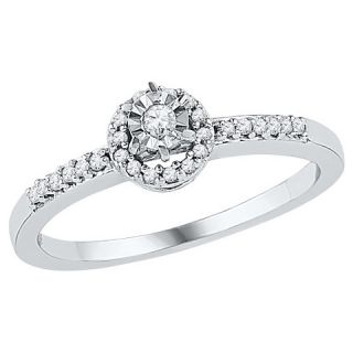 CT. T.W. Round Diamond Prong and Miracle Set Promise Ring in 10K