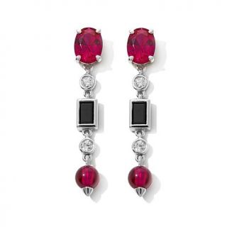 Victoria Wieck 4.24ct Absolute™, Created Ruby and Created Black Spinel St   7778796