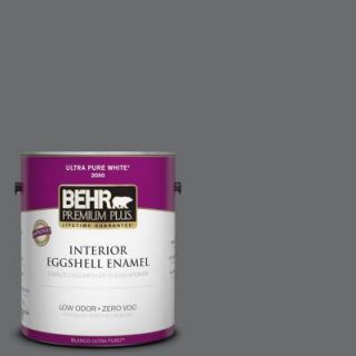 BEHR Premium Plus 1 gal. #770F 5 Dark Ash Zero VOC Eggshell Enamel Interior Paint 230001