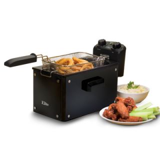 Elite by Maxi Matic Platinum 3.31 Liter Immersion Deep Fryer with