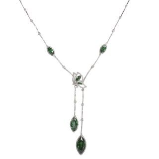 NEXTE Jewelry Green Marquise and White Round Accent Stones Red Carpet
