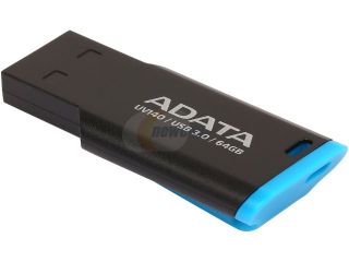 Open Box: ADATA USA UV140 64GB USB 3.0 Flash Drive, Blue/Black (AUV140 64G RBE)