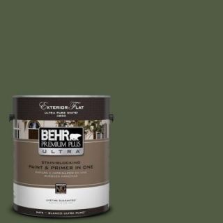 BEHR Premium Plus Ultra 1 gal. #420F 7 Forest Ridge Flat Exterior Paint 485301