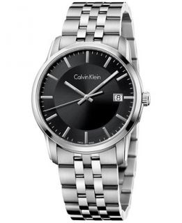 Calvin Klein Mens Swiss Infinite Stainless Steel Bracelet Watch 42mm