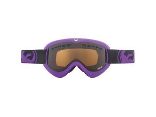 Dragon Alliance 722 4328 DX Pop Purple / Jet + Amber RL 100% UV Lens Goggles
