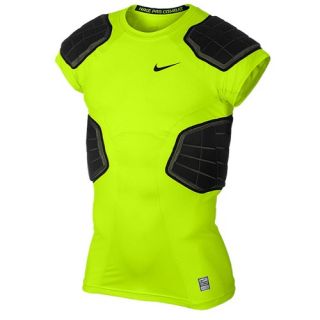 Nike Pro Combat Hyperstrong 4 Pad Top   Mens   Football   Clothing   White/Volt