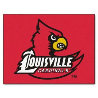 FANMATS University of Louisville 2 ft. 10 in. x 3 ft. 9 in. All Star Rug 2642